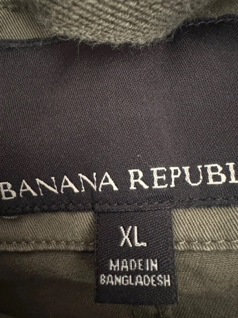 BANANA REPUBLIC - Classic utility jacket flight jacket Green XL - Picture 2 of 5